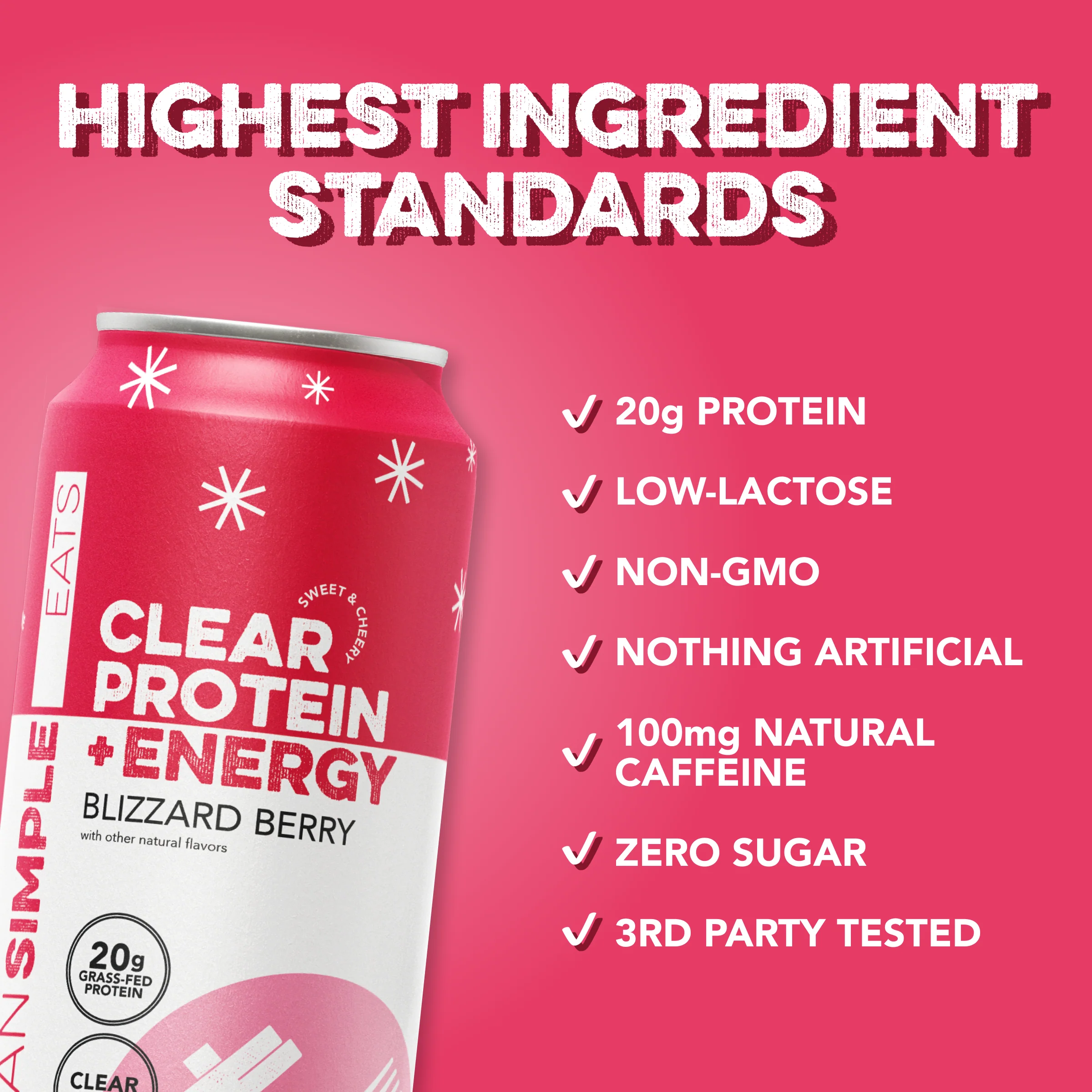 Clear Protein + Energy: Blizzard Berry (12 Pack) - Image 3