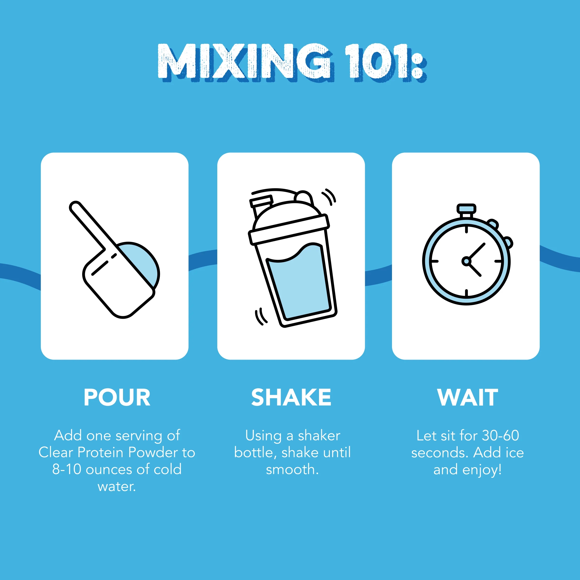 Clear Protein Powder: Blue Bahama (20 Serving) - Image 5