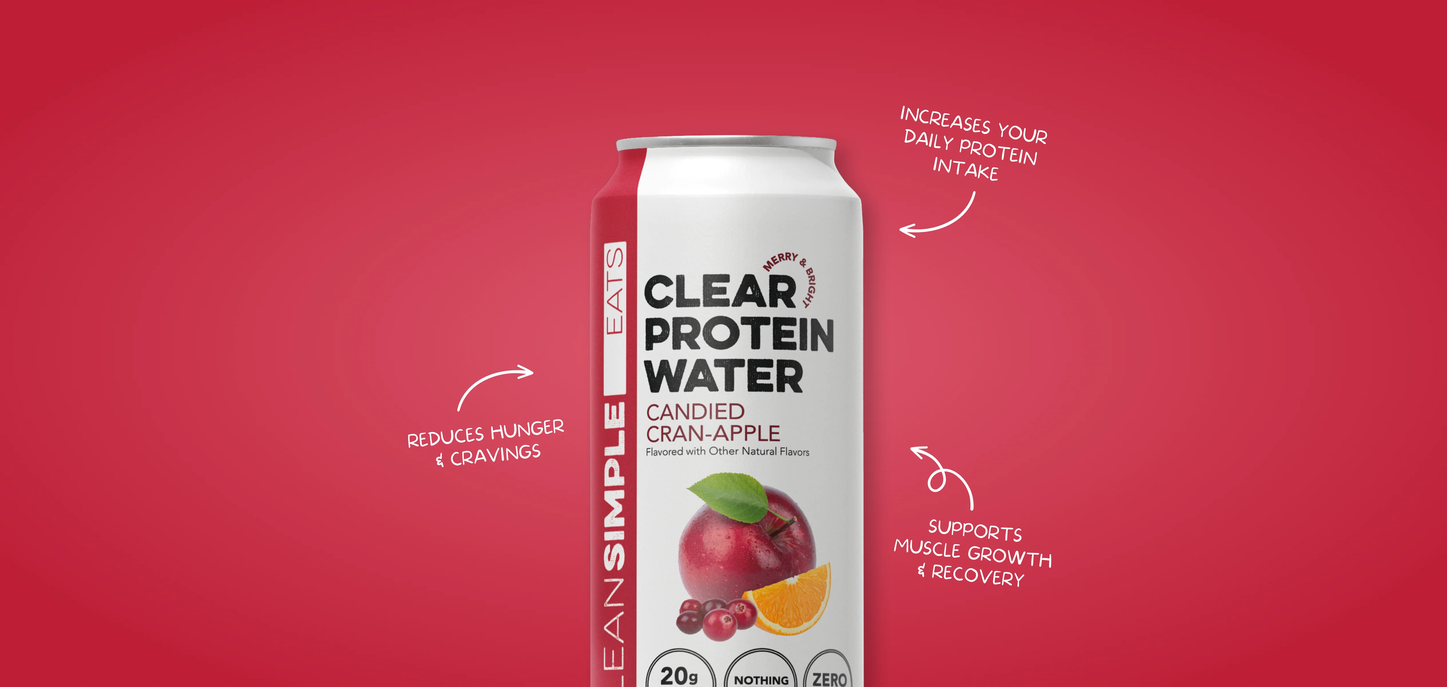 Clear Protein Water: Candied-Cran Apple (12 Pack) - Image 6
