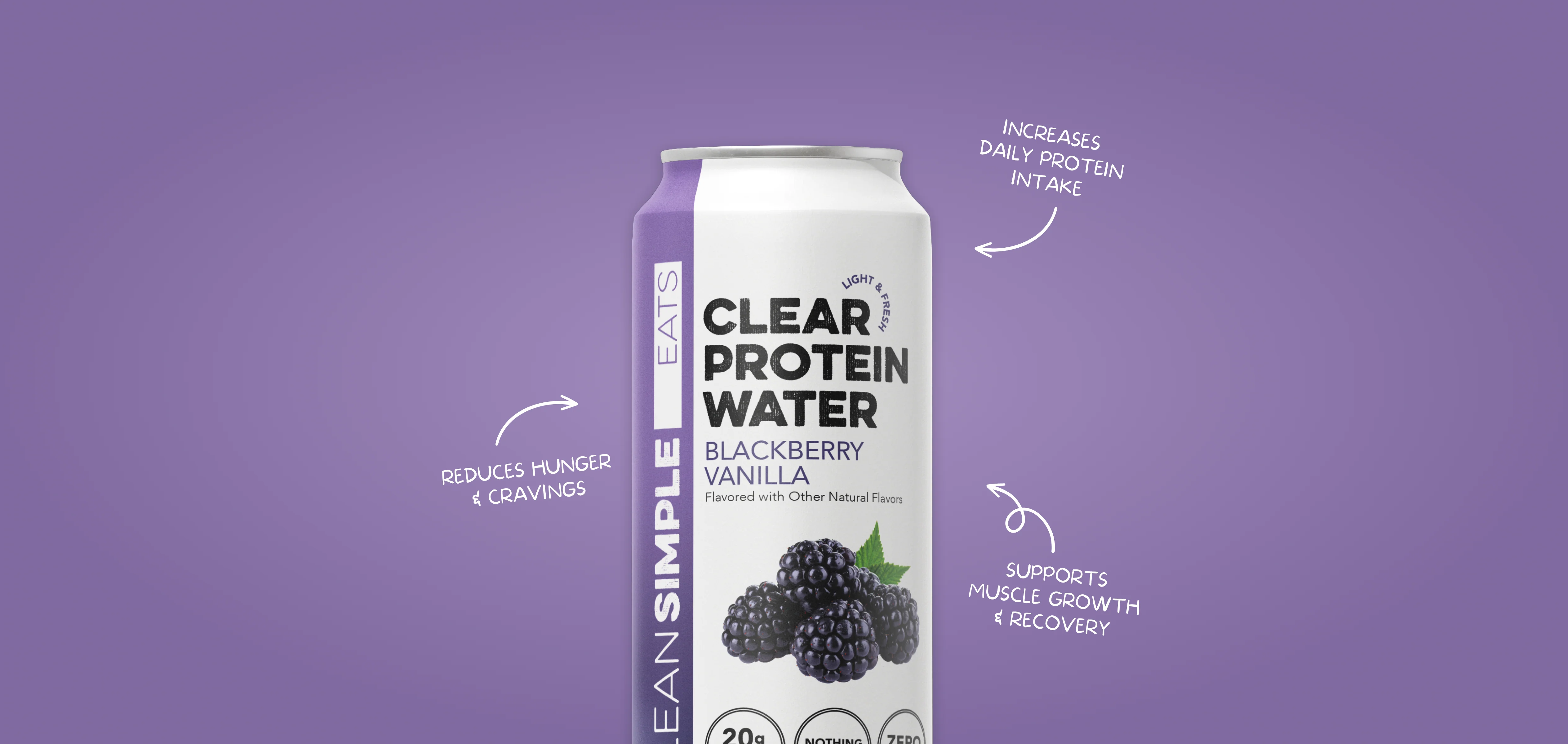 Clear Protein Water: Blackberry Vanilla (12 Pack) - Image 6
