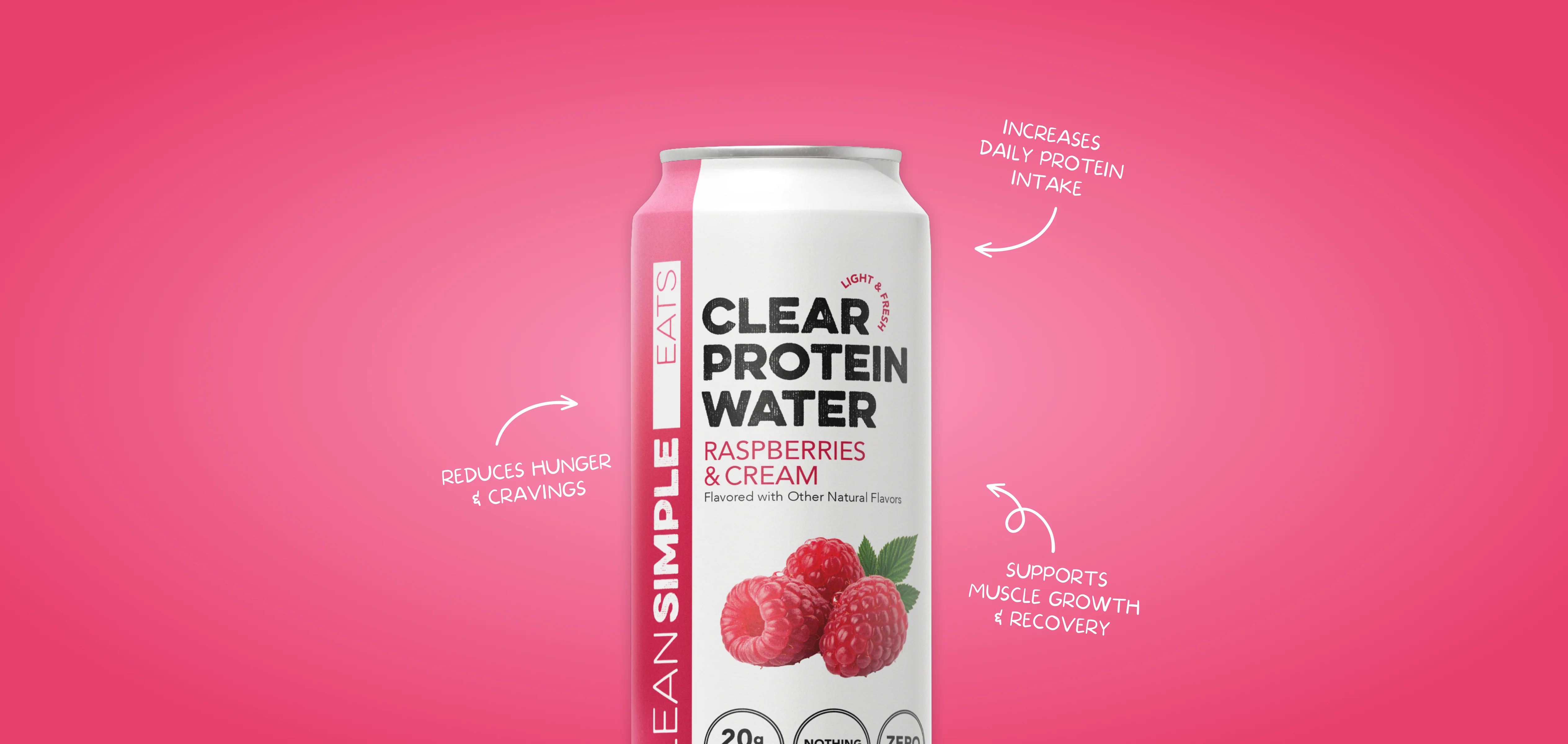 Clear Protein Water: Raspberries & Cream (12 Pack) - Image 6