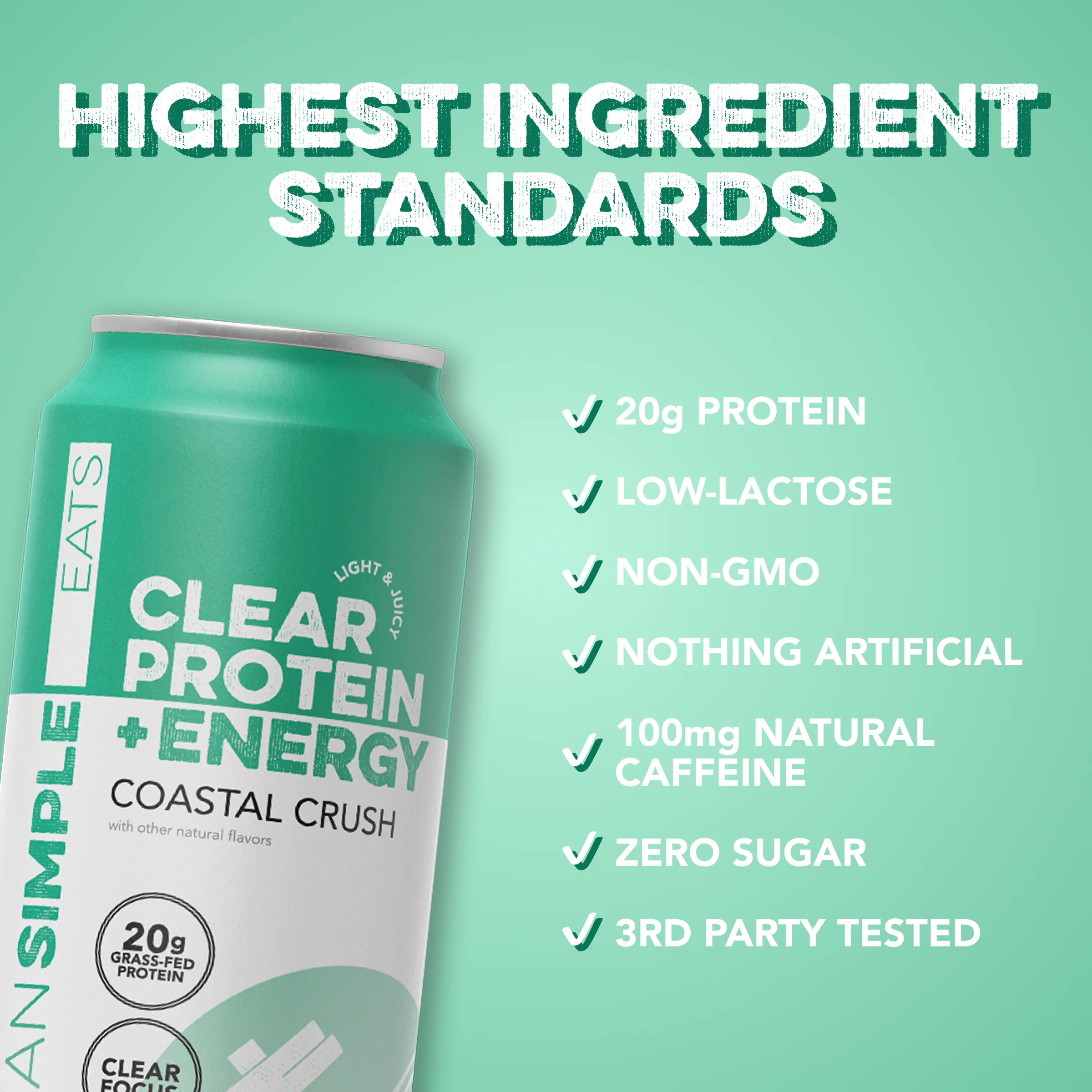 Clear Protein + Energy: Coastal Crush (12 Pack) - Image 3