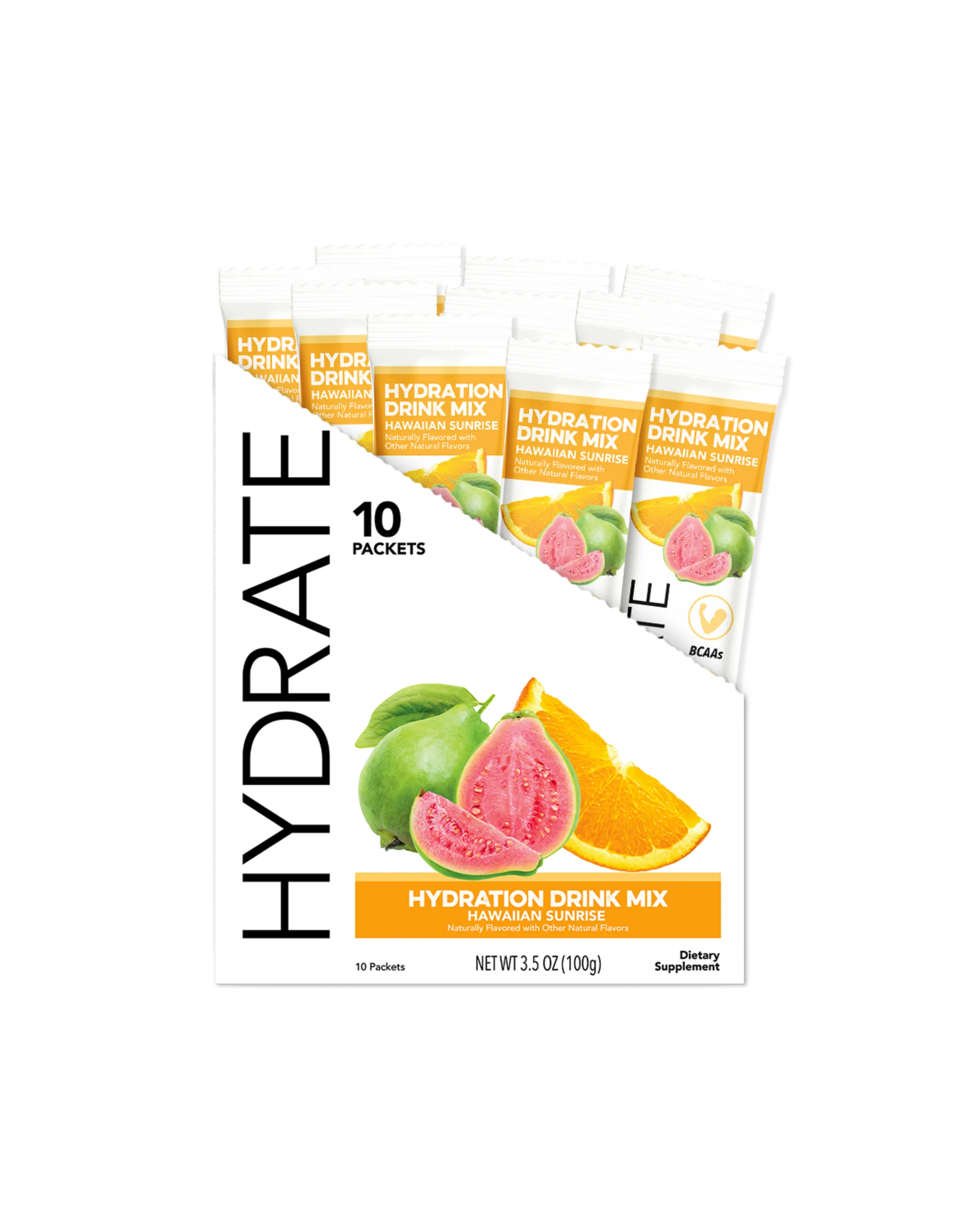 Hydrate: Hawaiian Sunrise Hydration Drink Mix (10 Single Serving Stick Packs) - Image 5