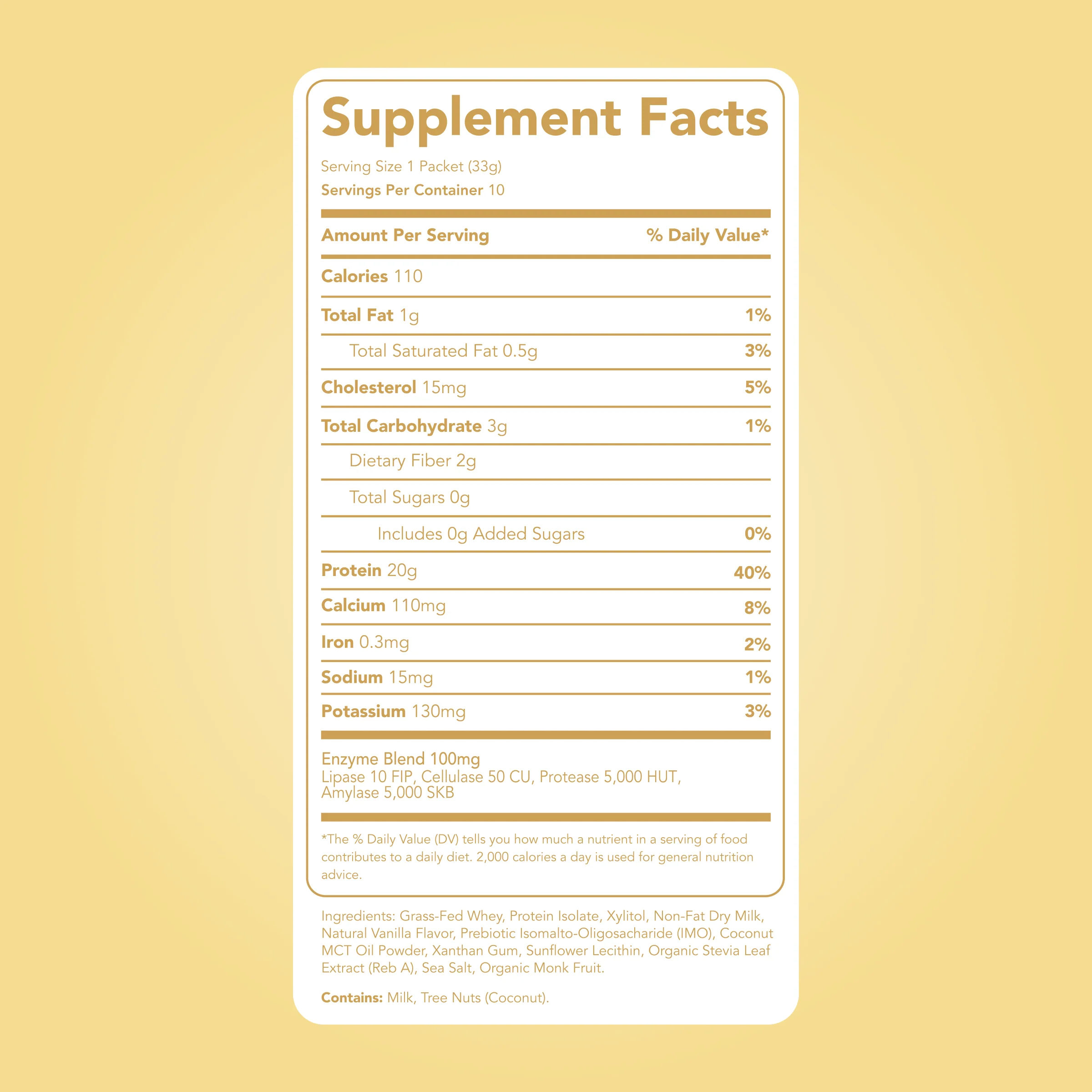 Protein Powder: Simply Vanilla (10 Single Serving Stick Packs) - Image 5